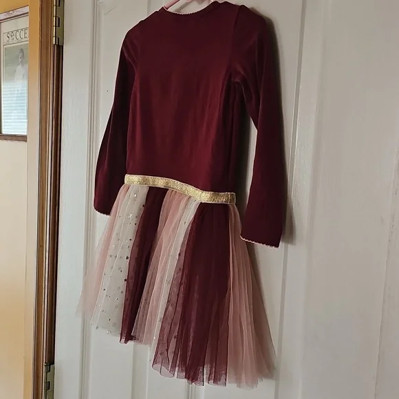Bonnie Baby Red and Gold Dance Costume - Picture 6 of 9